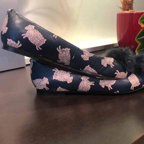 Sam Edelman Faux Fur Pompom Shoe - Picture 1 of 9